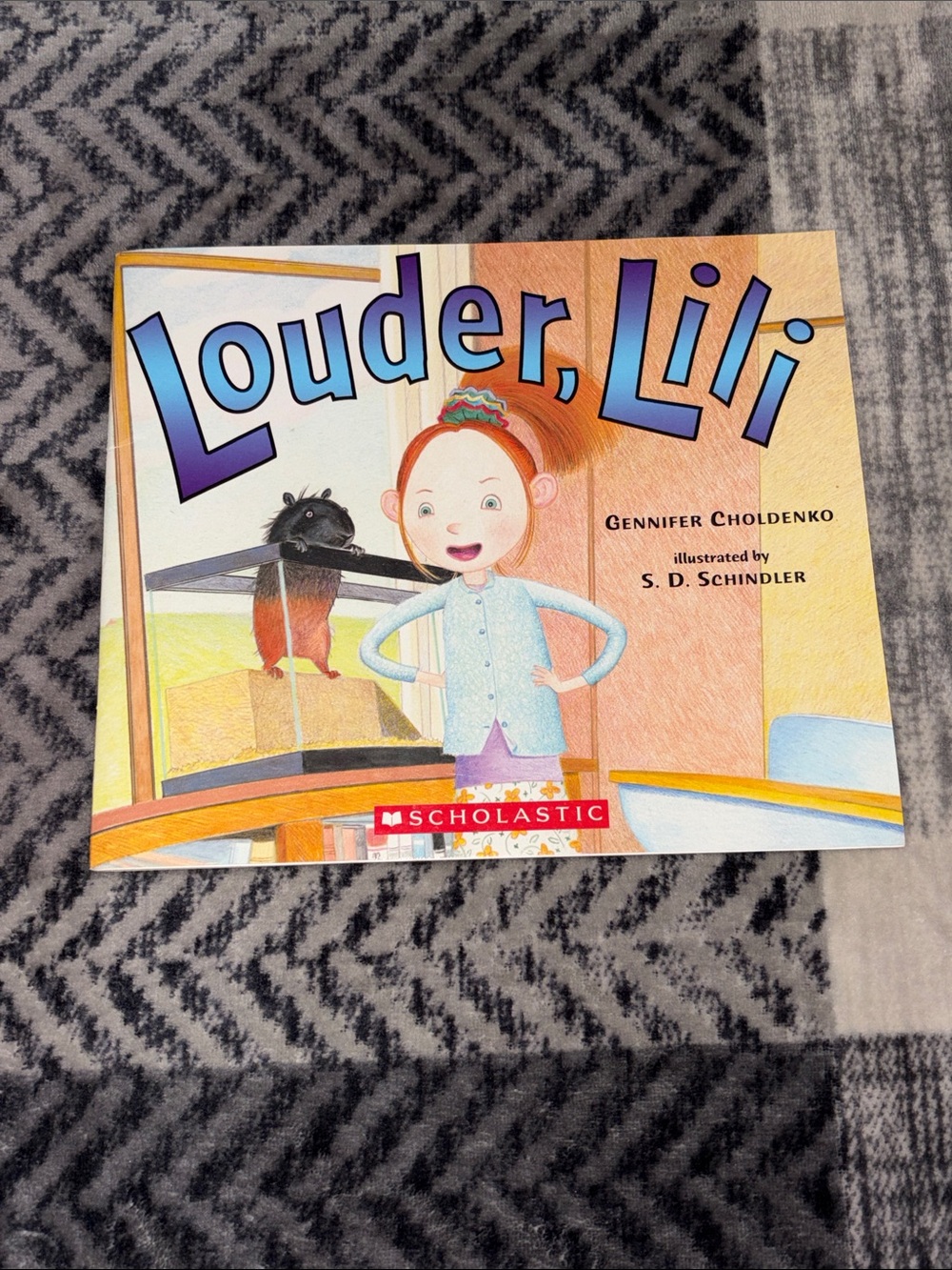 Scholastic Louder, Lili - Blue, Yellow & Orange Cover